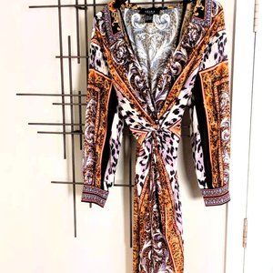 Akira Scarf Print Dress Medium